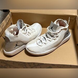 Jordan White and Gray Men's Shoes